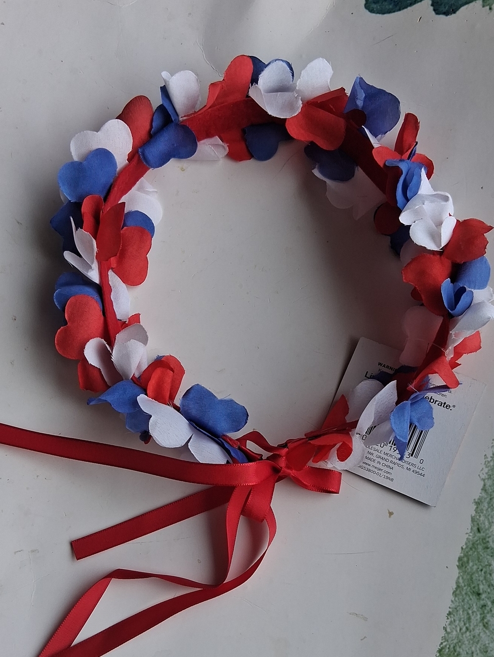 Red White and Blue Flower Crown